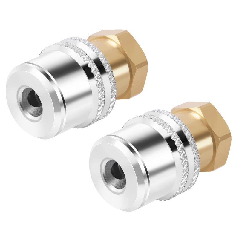 GODESON Brass Lock-On Tire Air Chuck, 1/4FNPT, 2 Pack
