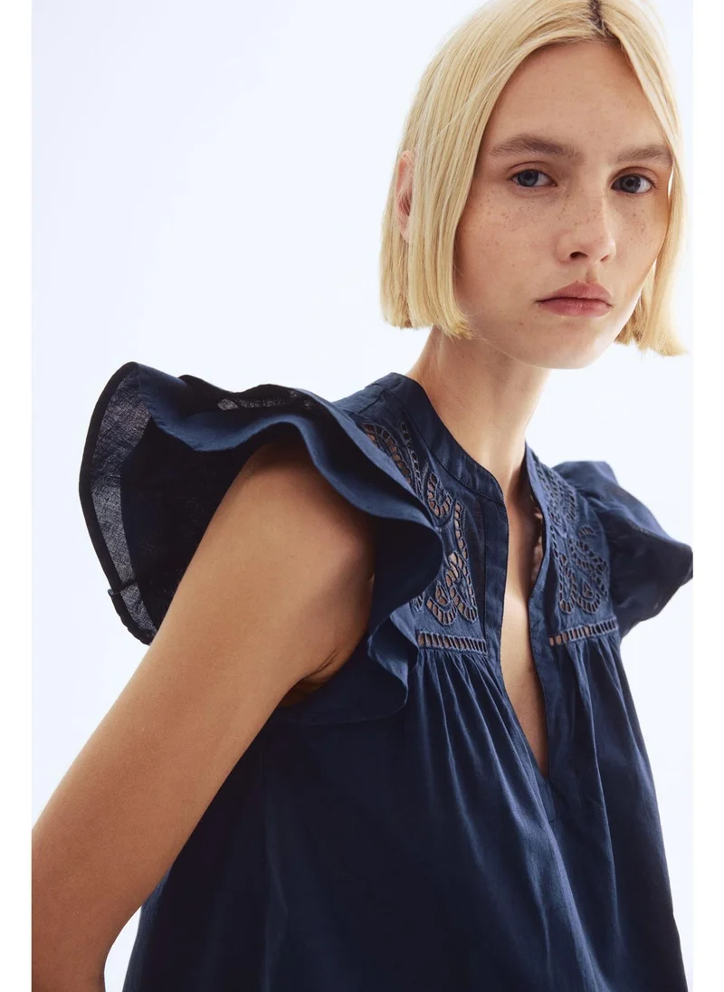 H&M Broderie anglaise blouse