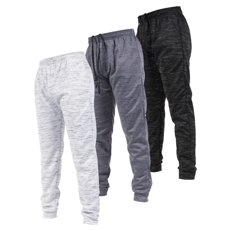 Ultra Performance 3 Pack Mens Joggers Mens Athletic Sweatpants with Pockets for Men, Small - 3X - Image 1