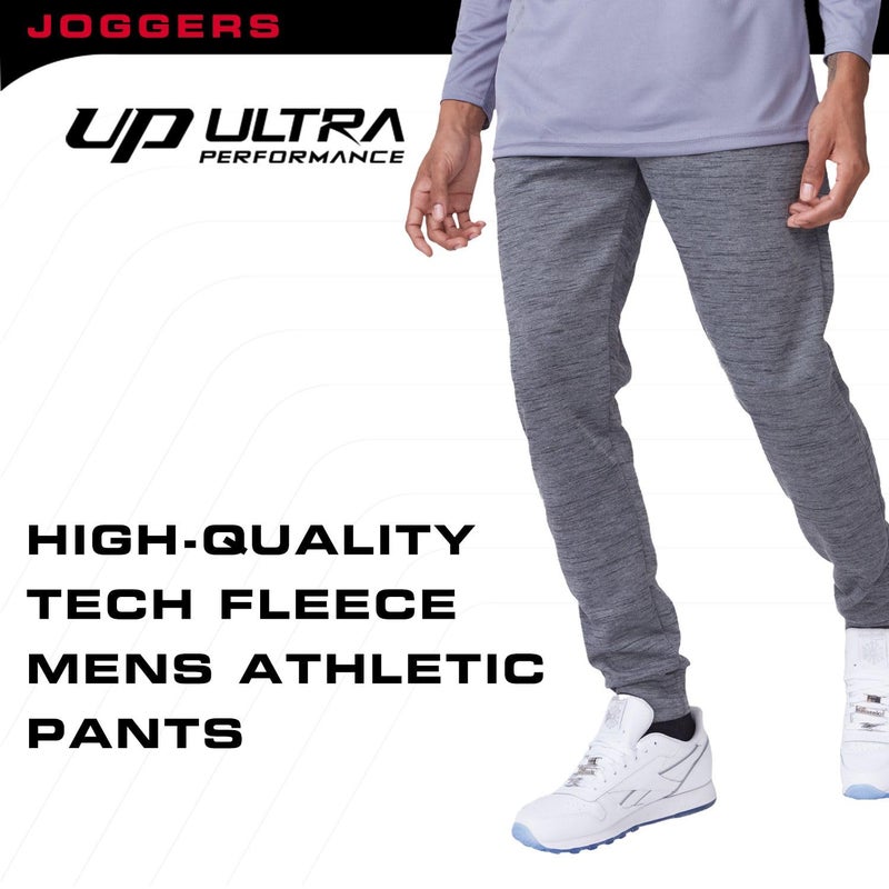 Ultra Performance 3 Pack Mens Joggers Mens Athletic Sweatpants with Pockets for Men, Small - 3X - Image 4