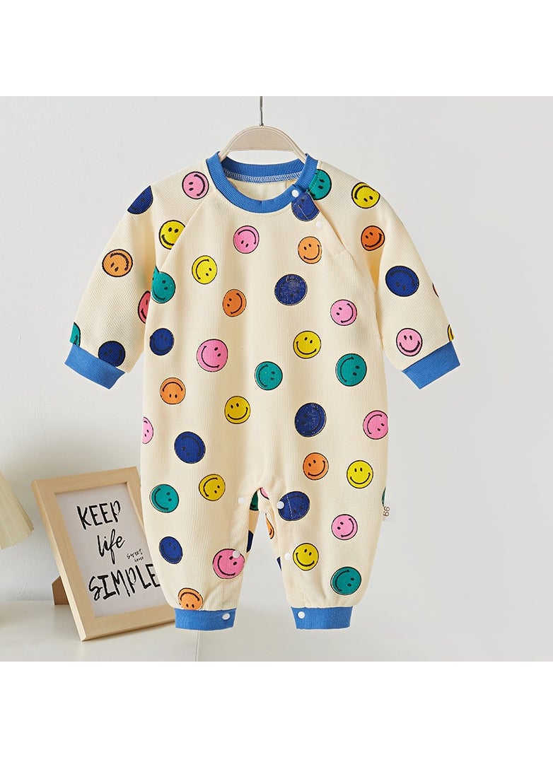 Loquat - Newborn Baby Spring And Autumn Jumpsuit - Image 1