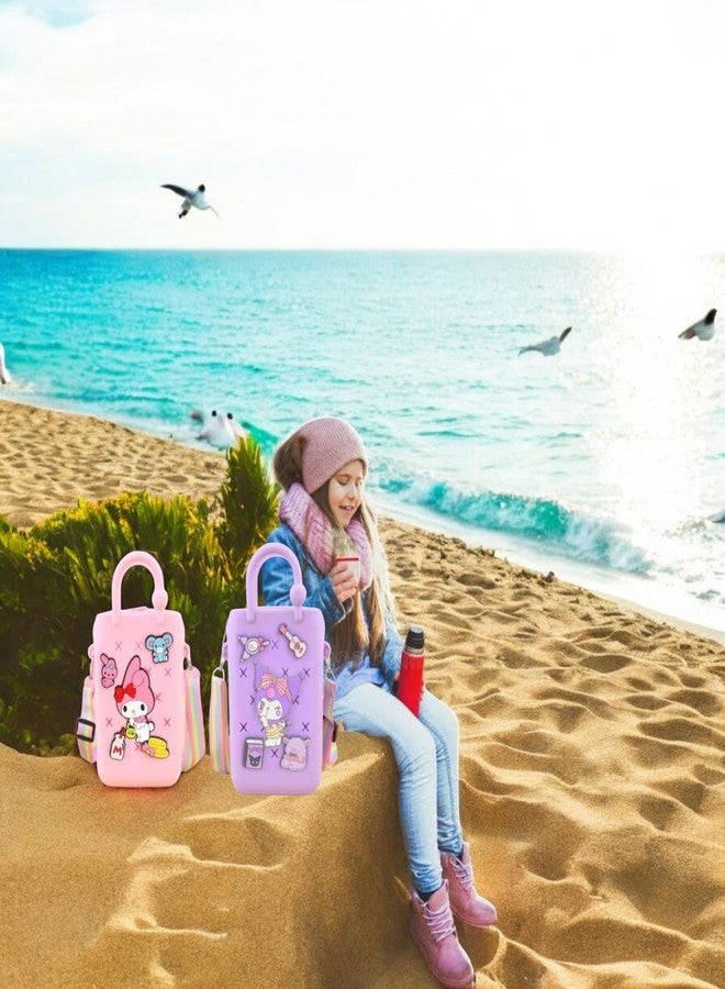 LIGHTER HOUSE Cutest Newest Kuromi And Friends Beach Silicone Shoulder Bag for Kids Birthday Return Gift Idea (Pack of 01 Pc.) Size - 18x12 cms., Mix Design - Image 5