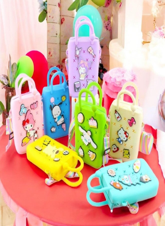 LIGHTER HOUSE Cutest Newest Kuromi And Friends Beach Silicone Shoulder Bag for Kids Birthday Return Gift Idea (Pack of 01 Pc.) Size - 18x12 cms., Mix Design - Image 2