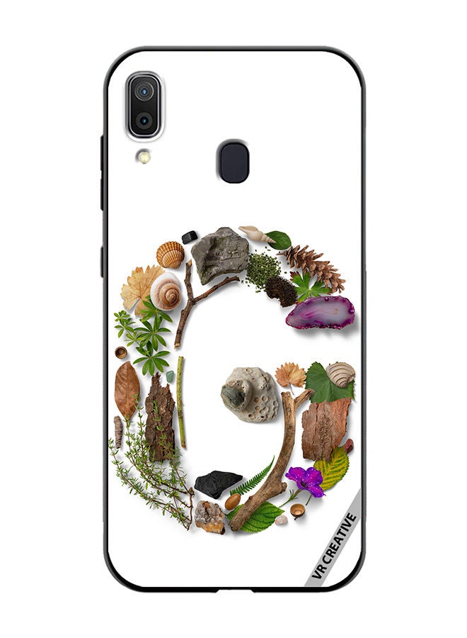 VR CREATIVE Protective Case Cover For Samsung Galaxy A30 Alphabet G Design Multicolour - Image 1