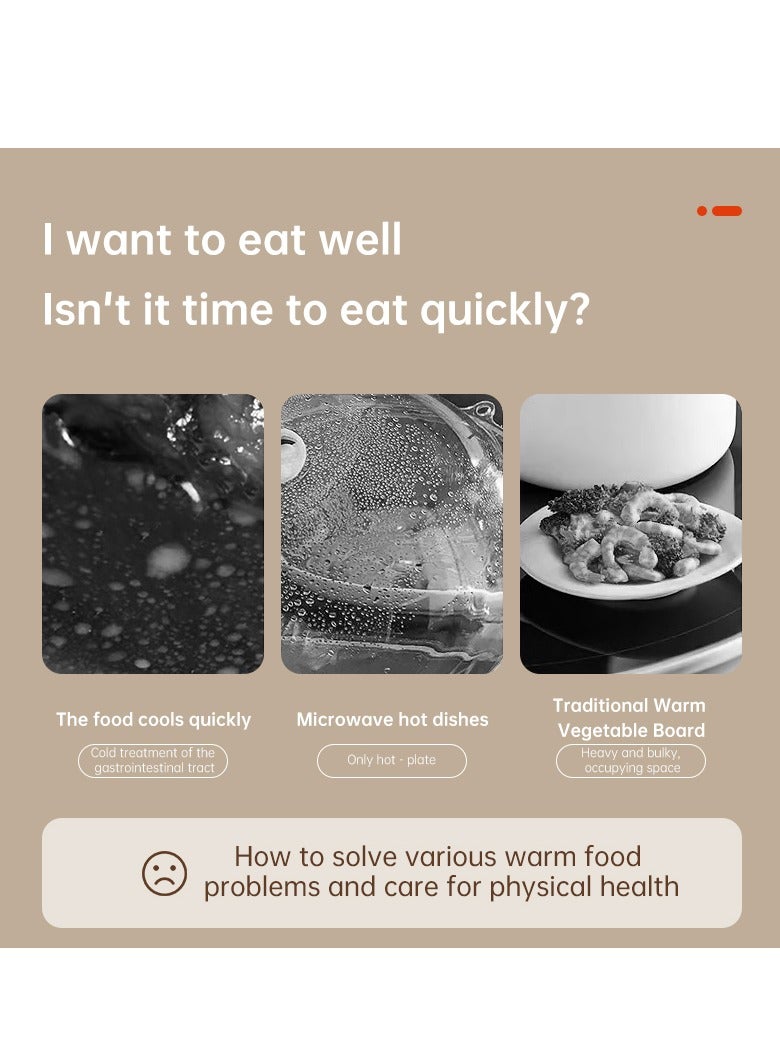 إيفرين سجادة تدفئة طعام كبيرة 600×300 مم مع سطح كامل من الجرافين و3 إعدادات لدرجة الحرارة وإيقاف التشغيل التلقائي وتصميم قابل للطي محمول للحفلات والمناسبات - Image 2