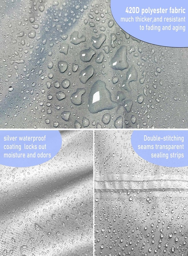 ClawsCover Wet Dry Bags 3 Pack,12x16 Inch Waterproof Reusable Wet Bag For Baby Diapers Swimsuit Wet Clothes Travel Beach Pool Gym,Durable Polyester Fabric,Waterproof Seal Strip Inside,Handle and Zipper,Blue - Image 3