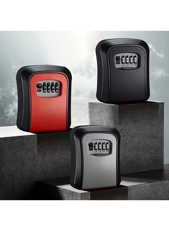 Black SecurePlus Weather Resistant Key Lock Box 4 Digit Combination Resettable Code - Image 5