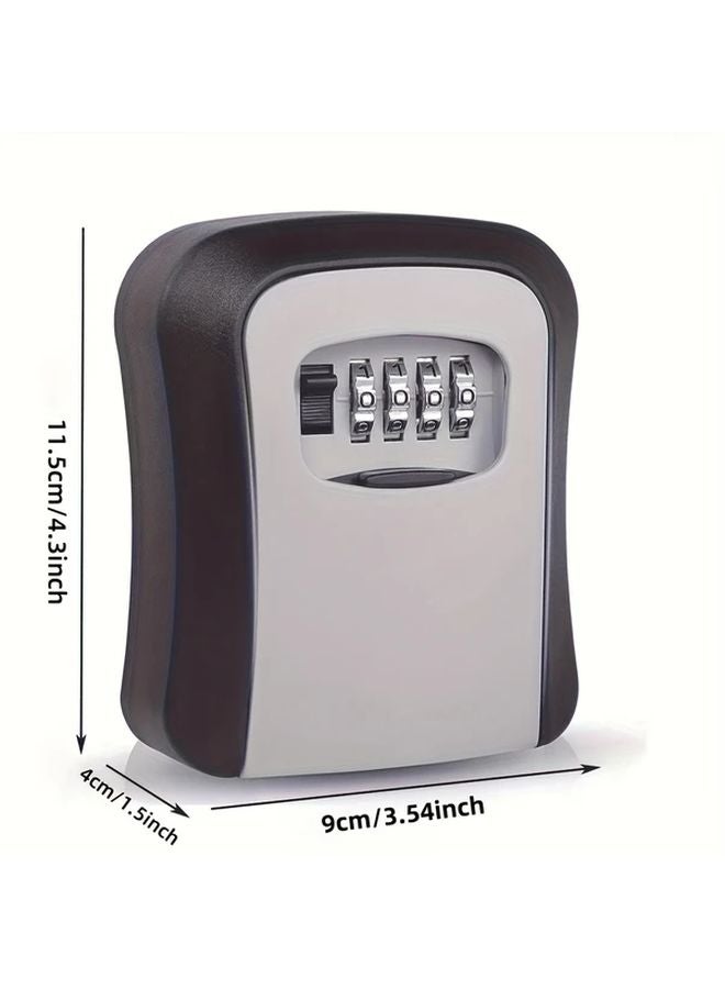 Black SecurePlus Weather Resistant Key Lock Box 4 Digit Combination Resettable Code - Image 4
