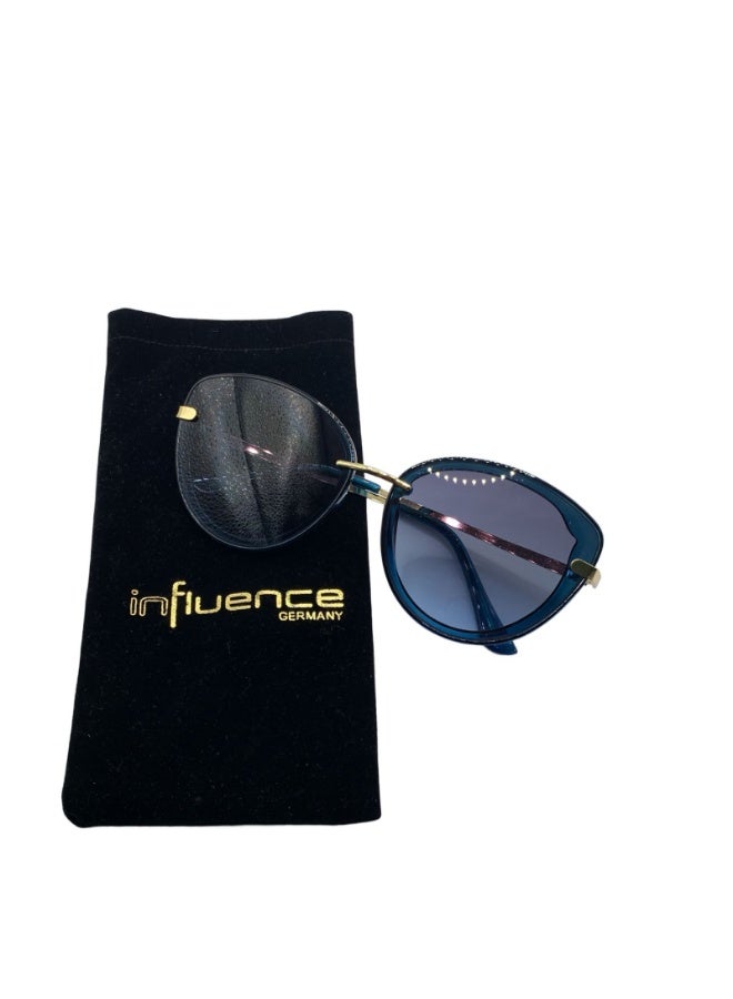 Influence Germany - Curved Sunglass with Blue Lens - Image 2