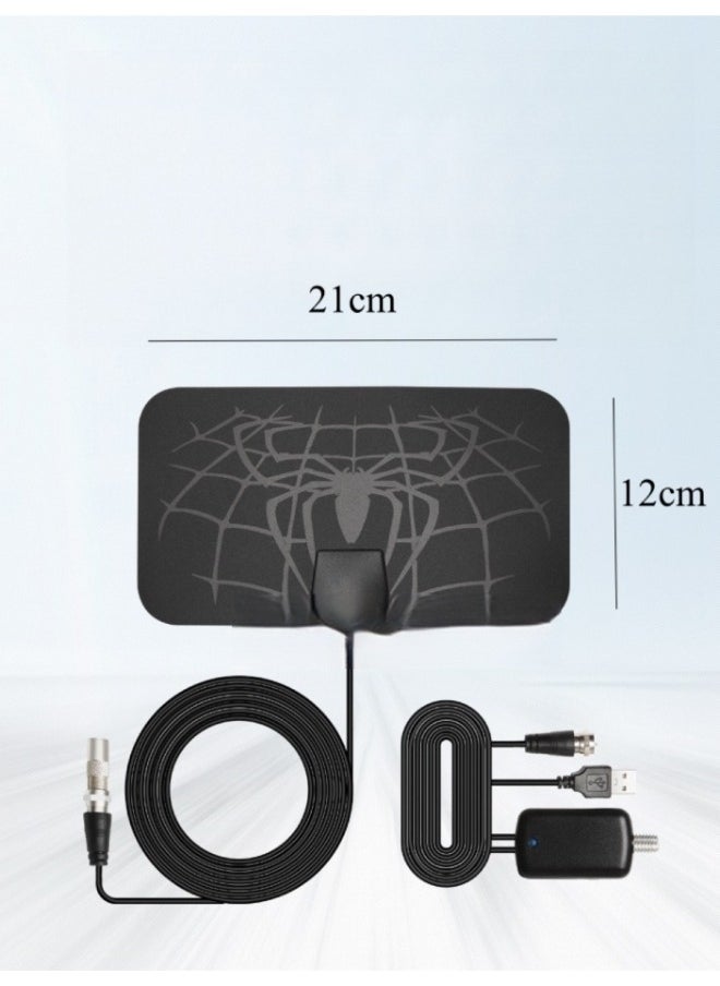 TV Antenna Indoor HDTV Antenna Support 4K 1080p with Signal Booster TV Antenna Indoor for Smart TV & Old TV & Local Channels