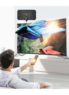 ريوكل هوائي تلفزيون داخلي عالي الدقة يدعم 4K 1080p مع معزز الإشارة هوائي تلفزيون داخلي للتلفزيون الذكي والتلفزيون القديم والقنوات المحلية  - Image 3