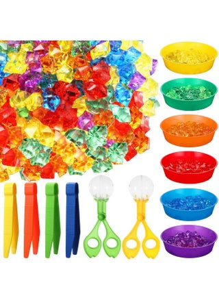 132 Pcs Tweezers For Kids Fine Motor Bulk Fine Motor Toys 120 Acrylic Multicolored Fake Crushed Ice Rock Gems 4 Tweezers 2 Scissors Clips 6 Cups For Sorting Counting Training Development - pzsku/ZBAF1773DEC897760A3A4Z/45/_/1710336518/2a0c69b6-7306-4d69-a8b0-24f065848643
