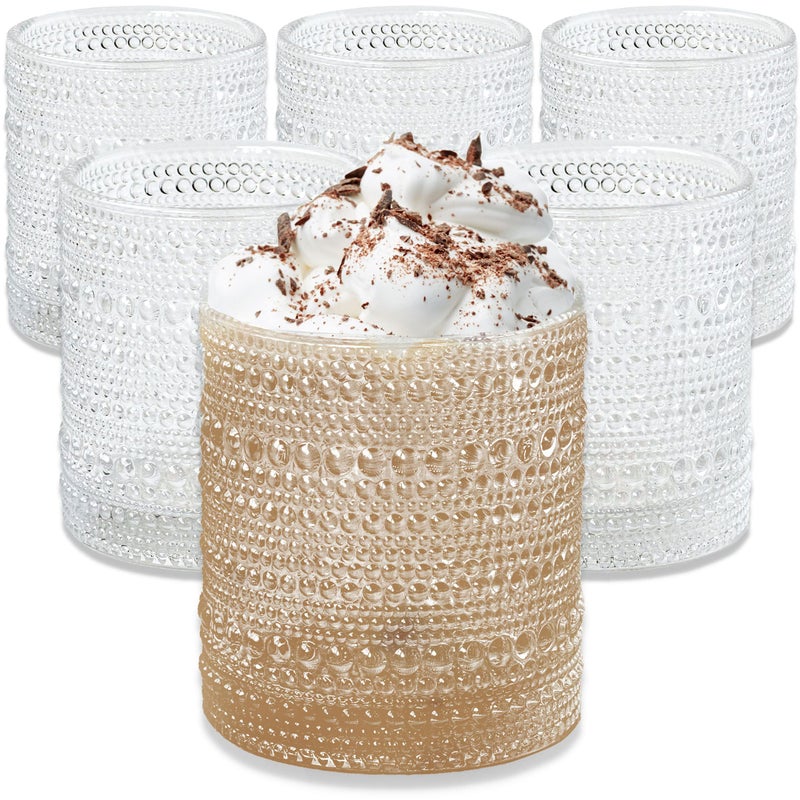 Kate Aspen Beaded Drinking Glasses Set of 6, 10 oz Retro Vintage Glassware - Boho Cocktail Water Juice Glasses, Hostess or Housewarming Gift - Image 1