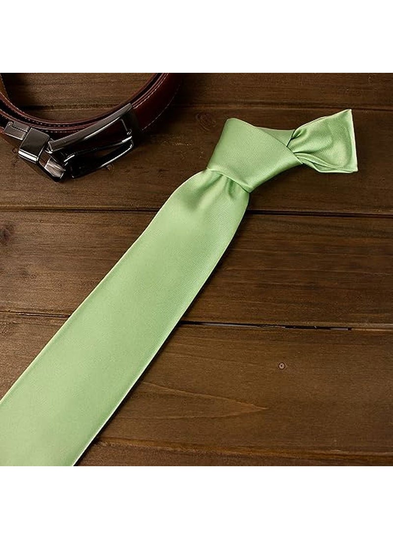 Trenderrs Men's Satin Tie and Handkerchief Set Men's Tie  - Image 1