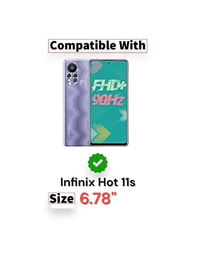 For Infinix Hot 11s Transparent Tpu Silicone Back Cover , Anti Yellowing And High Protective From Shocks Compatible With Infinix Hot 11s (6.78'') (Transparent) - Image 5