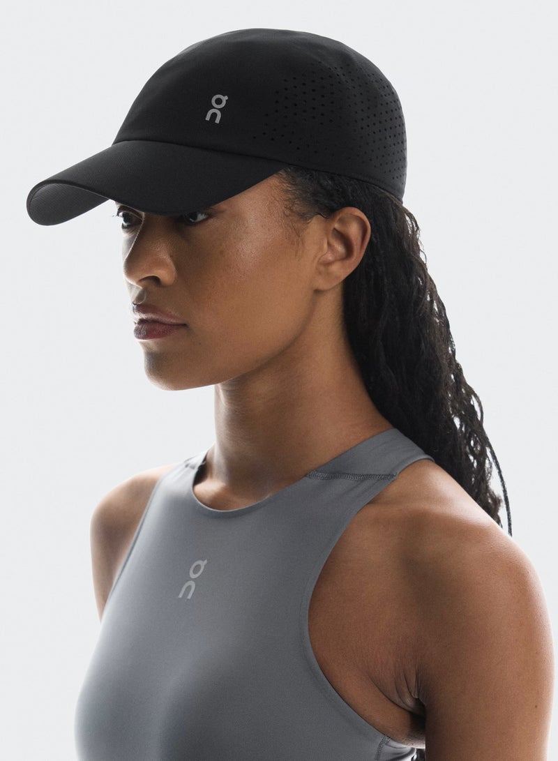 On Running On Lightweight Running Cap – Ultra-Light Breathable Sports Hat with Adjustable Strap, Moisture-Wicking Sweatband & Ventilated Panels – Unisex Black - Image 2