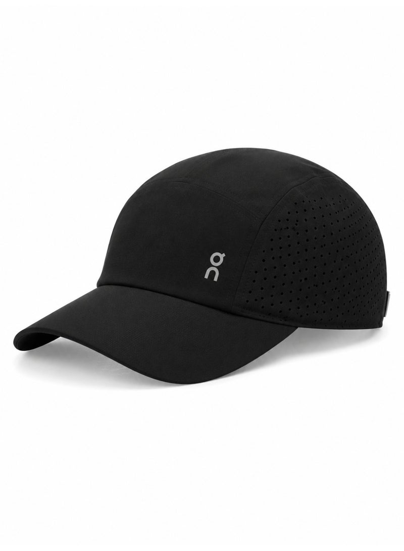 On Running Lightweight Running Cap – Ultra-Light Breathable Sports Hat with Adjustable Strap, Moisture-Wicking Sweatband & Ventilated Panels – Unisex Black - Image 1