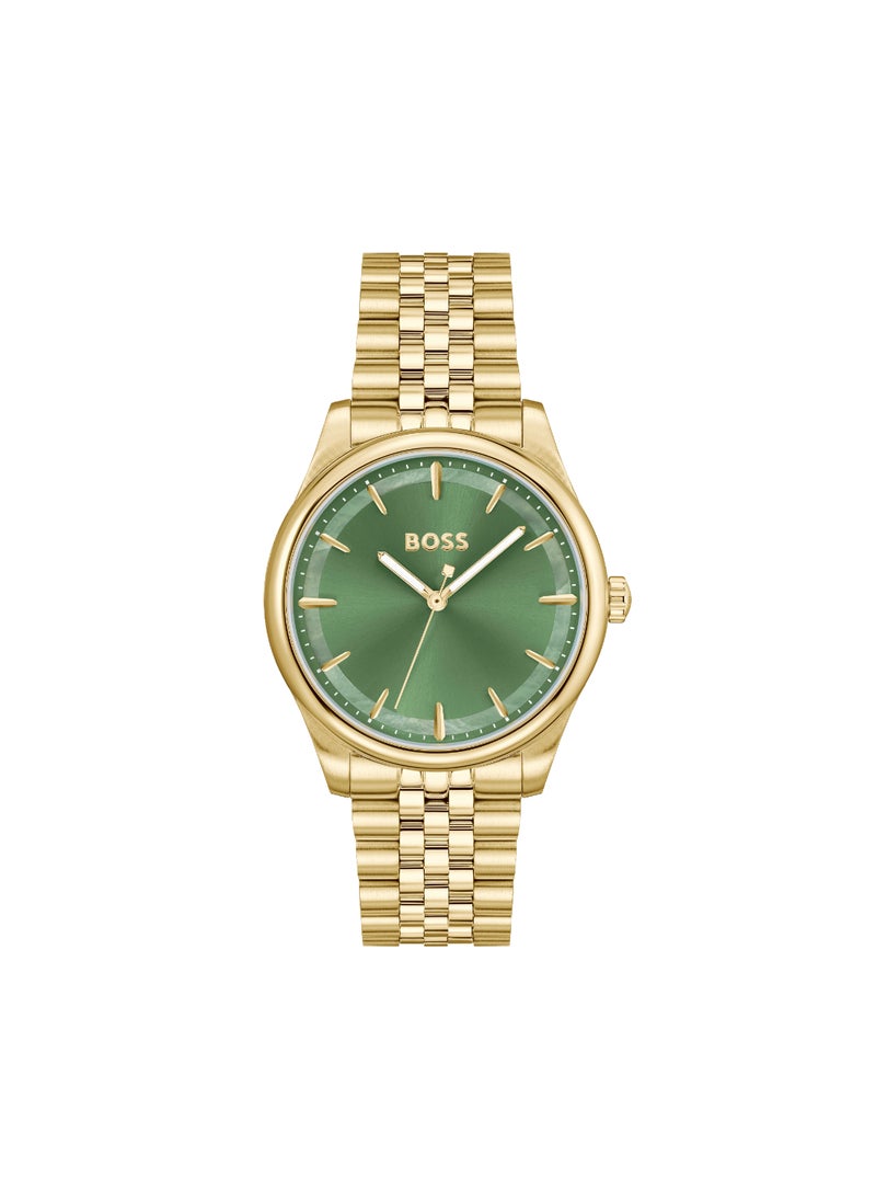 HUGO BOSS HUGO BOSS WATCH ROUND ANALOG WOMEN'S GREEN MOTHER OF PEARL CASE WATCH - 1502780  - Image 3