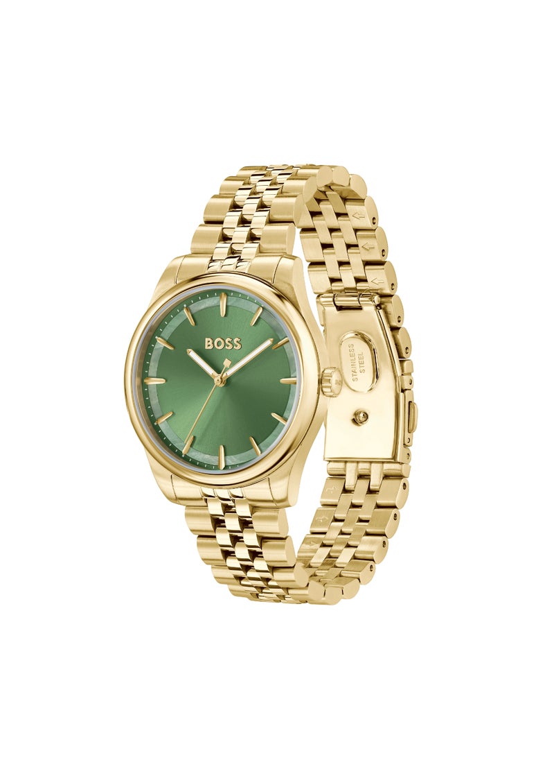 HUGO BOSS HUGO BOSS WATCH ROUND ANALOG WOMEN'S GREEN MOTHER OF PEARL CASE WATCH - 1502780  - Image 1