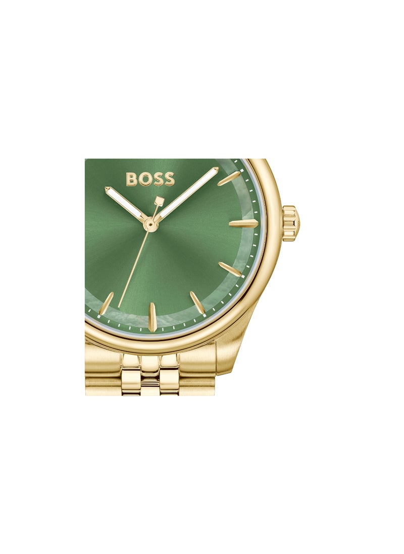 HUGO BOSS HUGO BOSS WATCH ROUND ANALOG WOMEN'S GREEN MOTHER OF PEARL CASE WATCH - 1502780  - Image 4