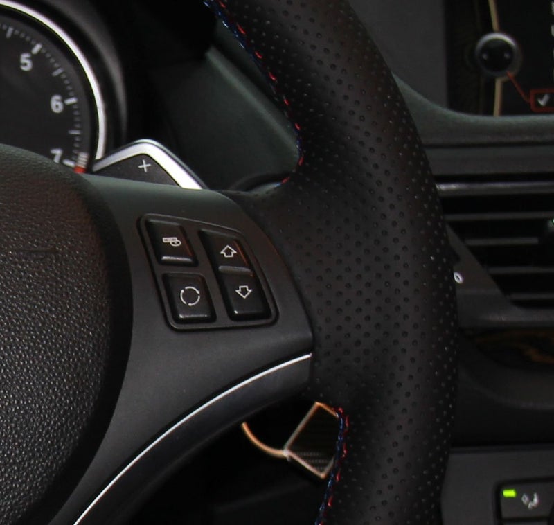 Eiseng DIY Sew Black Microfiber Leather Car Steering Wheel Cover for BMW E90 325i 328i 330i 335i E87 120i 130i 120d / 2013 2014 2015 X1 SUV Interior Accessories - Image 3