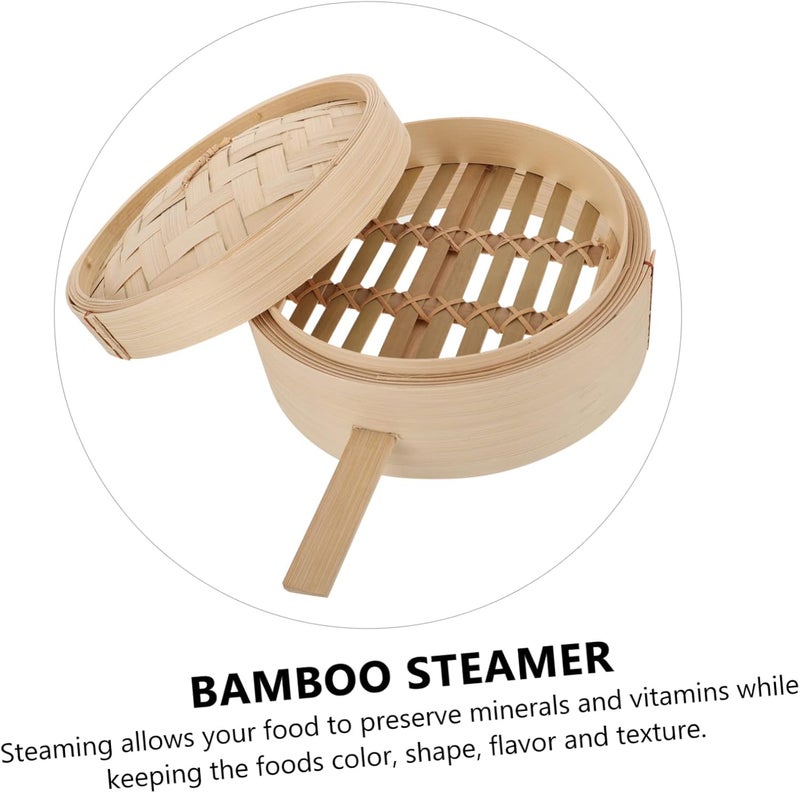 Kitchen Cooking Bamboo Steaming Box Cover Basket for Rice Eggs Potatoes Corn Essential Kitchen Supply - Image 4