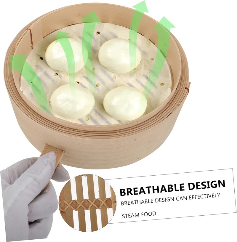 Kitchen Cooking Bamboo Steaming Box Cover Basket for Rice Eggs Potatoes Corn Essential Kitchen Supply - Image 5