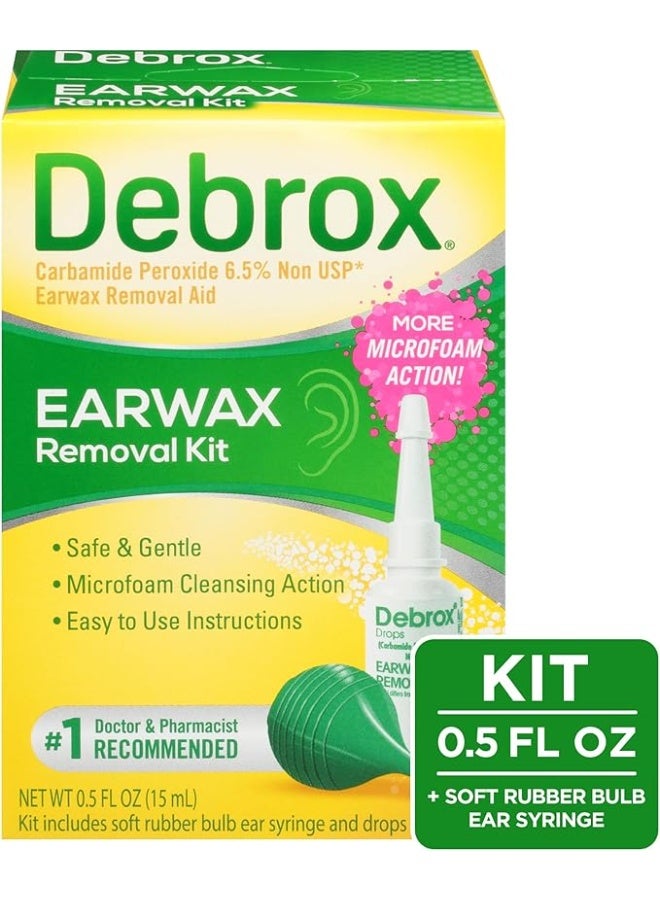 ديبروكس طقم إزالة شمع الأذن تركيبة تليين سهلة الاستخدام حجم 0.5 أونصة - Image 2
