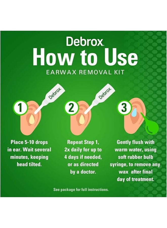 ديبروكس طقم إزالة شمع الأذن تركيبة تليين سهلة الاستخدام حجم 0.5 أونصة - Image 5