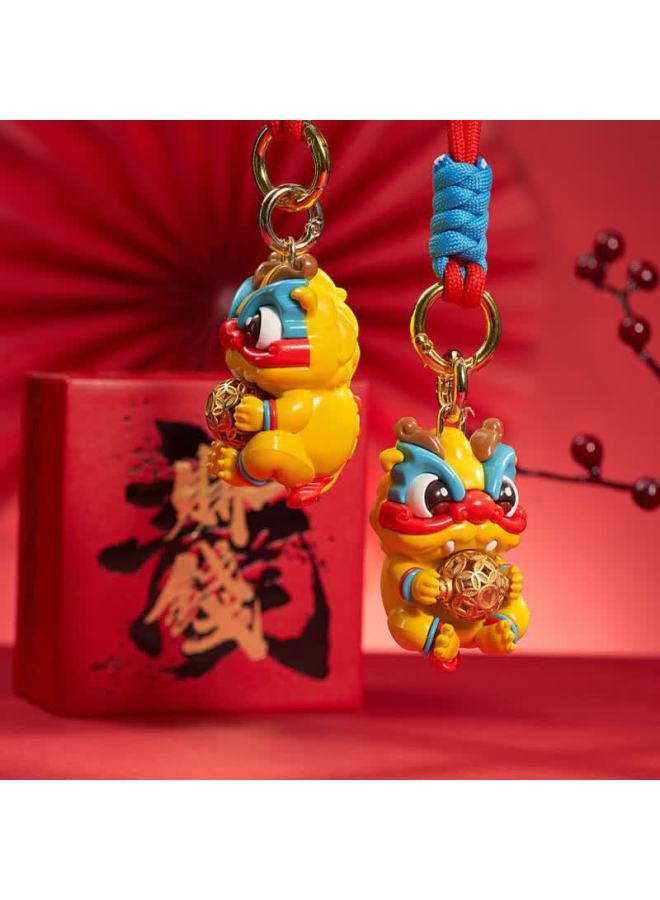 DiGallen Dijialun Zodiac Year Car Gold Dragon Keychain, Safety Amulet Decoration, High-end Gift - Image 2