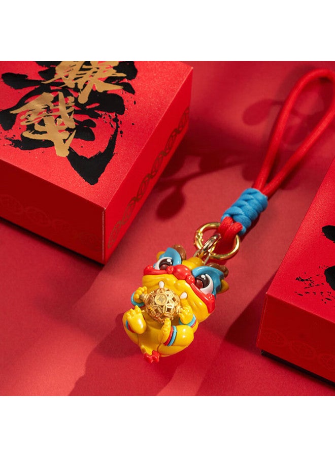 DiGallen Dijialun Zodiac Year Car Gold Dragon Keychain, Safety Amulet Decoration, High-end Gift - Image 3