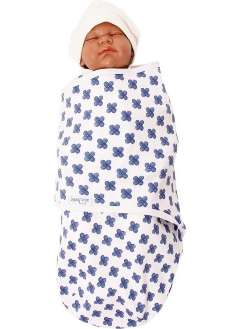 Sevi Bebe New Season 0-3 Months Patterned Cotton Interlock Baby Swaddle - Mommyslab Store  - Image 2