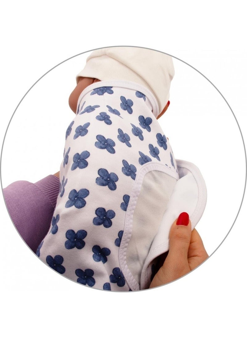 Sevi Bebe New Season 0-3 Months Patterned Cotton Interlock Baby Swaddle - Mommyslab Store  - Image 3