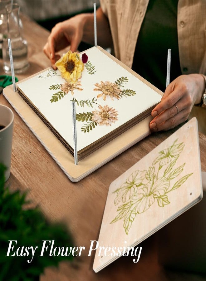 Vindar Extra Large Flower Press Kit 10.8 x10.8 inches, Floral Preservation Kit, DIY Arts and Craft Kit 10 Layers Plant Press and Drying Tool kit, Ideal Gift for Flower & Plant Lovers - Image 2