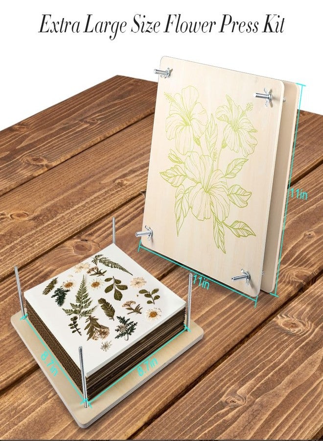 Vindar Extra Large Flower Press Kit 10.8 x10.8 inches, Floral Preservation Kit, DIY Arts and Craft Kit 10 Layers Plant Press and Drying Tool kit, Ideal Gift for Flower & Plant Lovers - Image 4