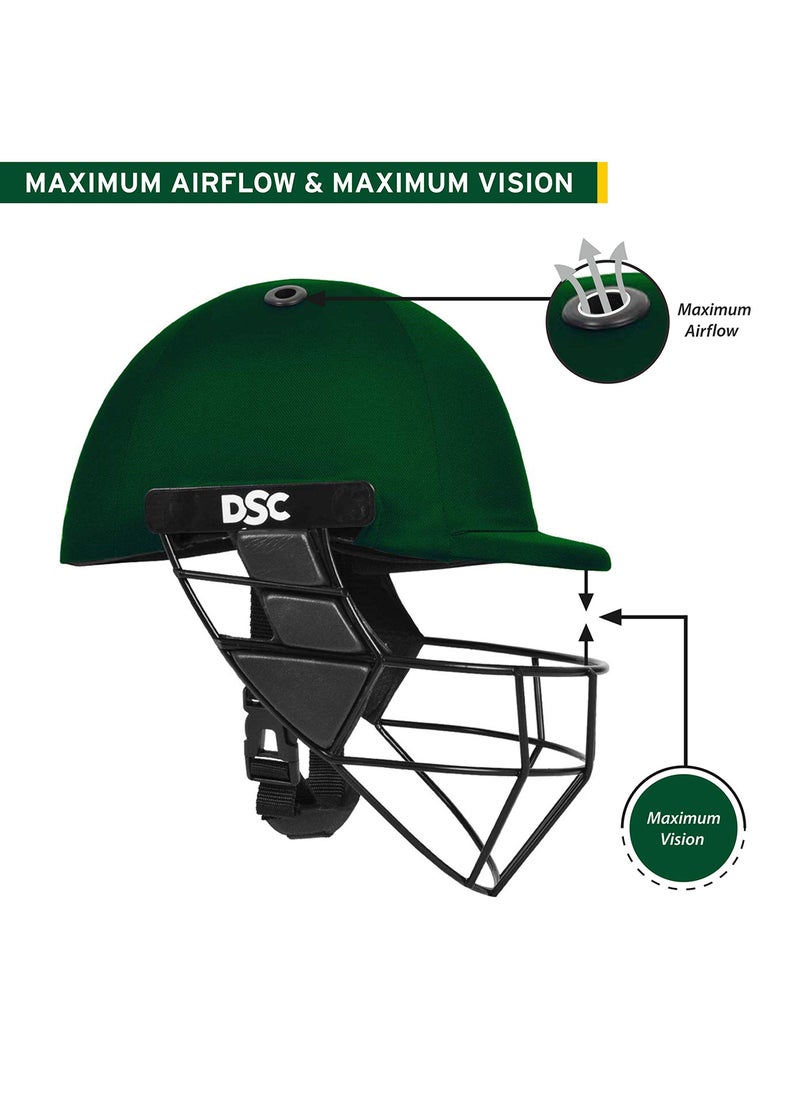 DSC Avenger PRO Premium Cricket Helmet | For Men & Boys | Fixed Spring Steel Grill | Back Support Strap | Neck Guard | Lightweight  - Image 2
