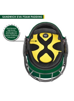 DSC Avenger PRO Premium Cricket Helmet | For Men & Boys | Fixed Spring Steel Grill | Back Support Strap | Neck Guard | Lightweight  - Image 3