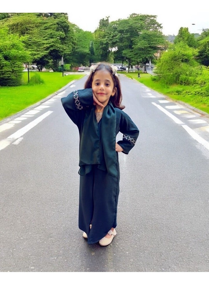 BHNS Girls' clothing, girls' abaya, children's abaya, girls' clothing, girls' gifts, little abaya, girls' clothing, children's jalabiya, girls' clothing, girls' gift, suitable for all occasions  - Image 2