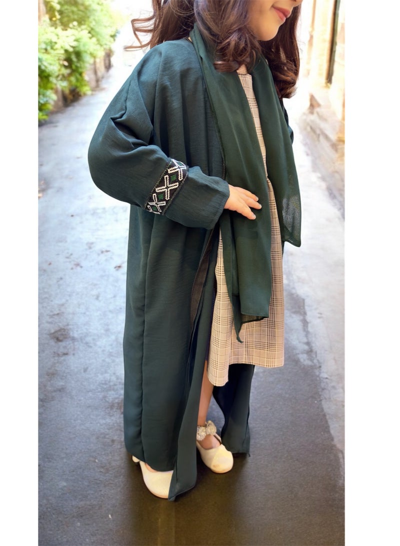 BHNS Girls' clothing, girls' abaya, children's abaya, girls' clothing, girls' gifts, little abaya, girls' clothing, children's jalabiya, girls' clothing, girls' gift, suitable for all occasions  - Image 3