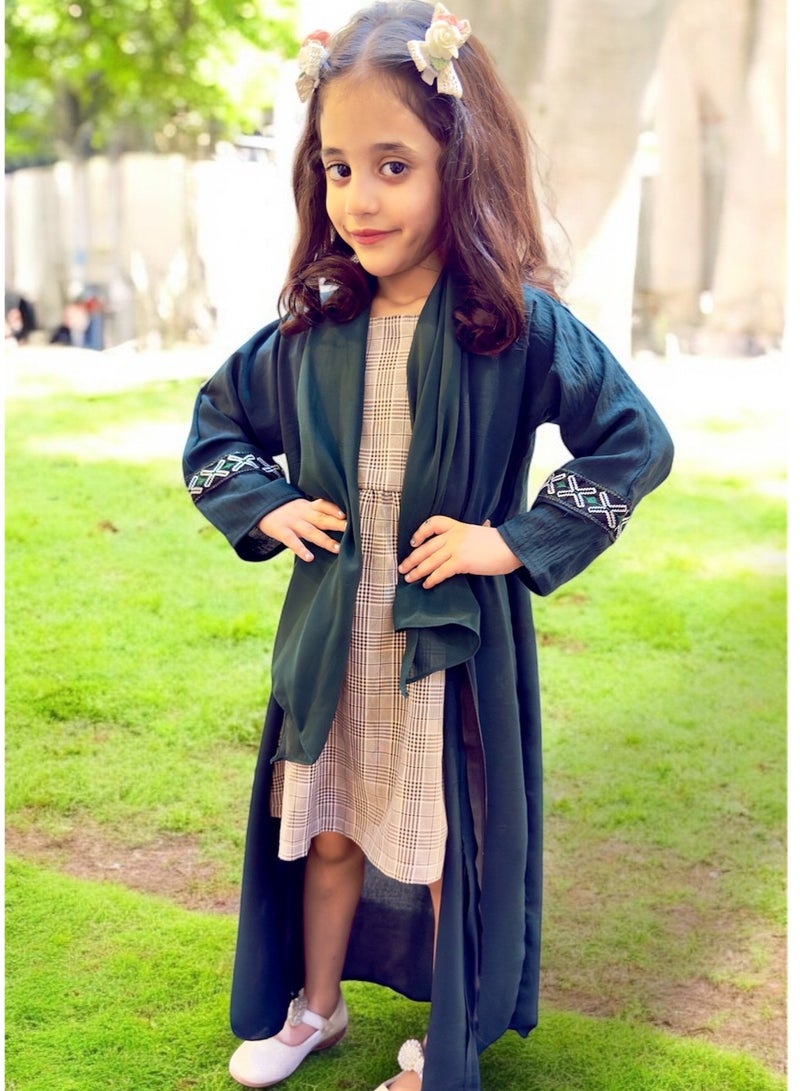 BHNS Girls' clothing, girls' abaya, children's abaya, girls' clothing, girls' gifts, little abaya, girls' clothing, children's jalabiya, girls' clothing, girls' gift, suitable for all occasions  - Image 1