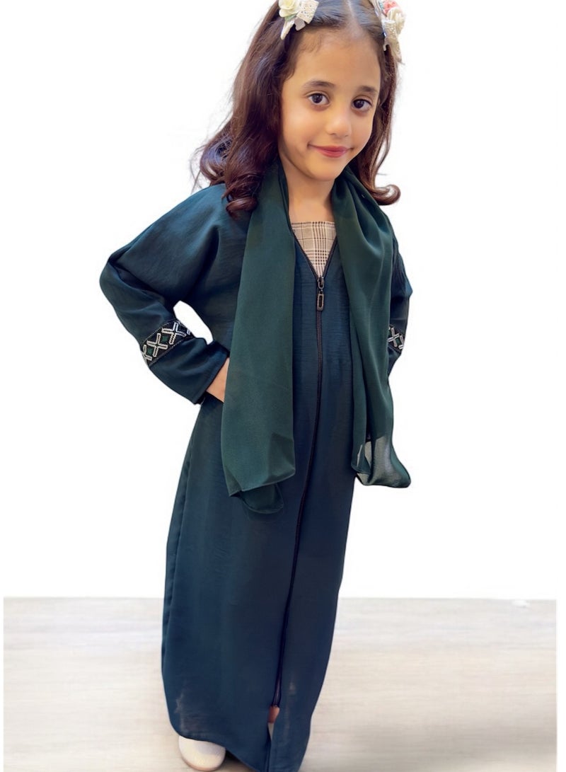 BHNS Girls' clothing, girls' abaya, children's abaya, girls' clothing, girls' gifts, little abaya, girls' clothing, children's jalabiya, girls' clothing, girls' gift, suitable for all occasions  - Image 5
