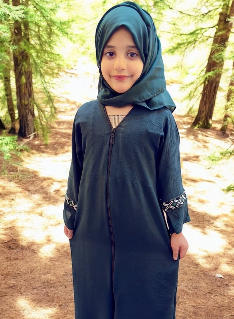 BHNS Girls' clothing, girls' abaya, children's abaya, girls' clothing, girls' gifts, little abaya, girls' clothing, children's jalabiya, girls' clothing, girls' gift, suitable for all occasions  - Image 4
