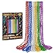 Huskein 12 PCS Mardi Gras Beads Necklaces 33 6 Kinds Color Beaded Stuff Set Festival Parade Favors Colorful Assorted Carnival Costume Accessories for Christmas Parade Party Favors Decorations - Image 2