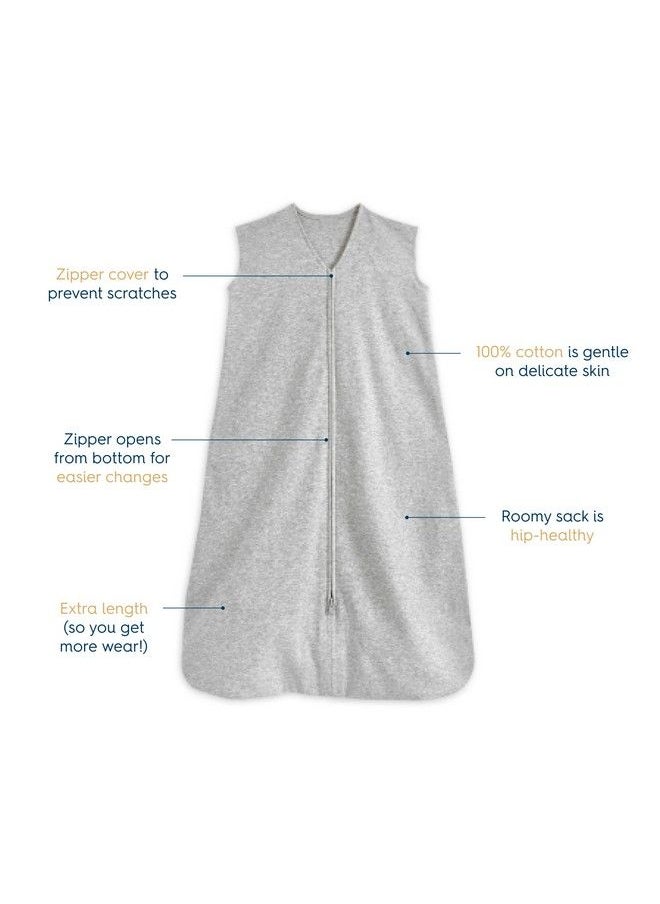 Sleepsack 100% Cotton Wearable Blanket Swaddle Transition Sleeping Bag Tog 0.5 Heather Grey Xlarge - pzsku/ZBAF22BADF863D6D5A791Z/45/_/1688970392/9fde3e1a-a4df-468d-8602-a96e9c72a619