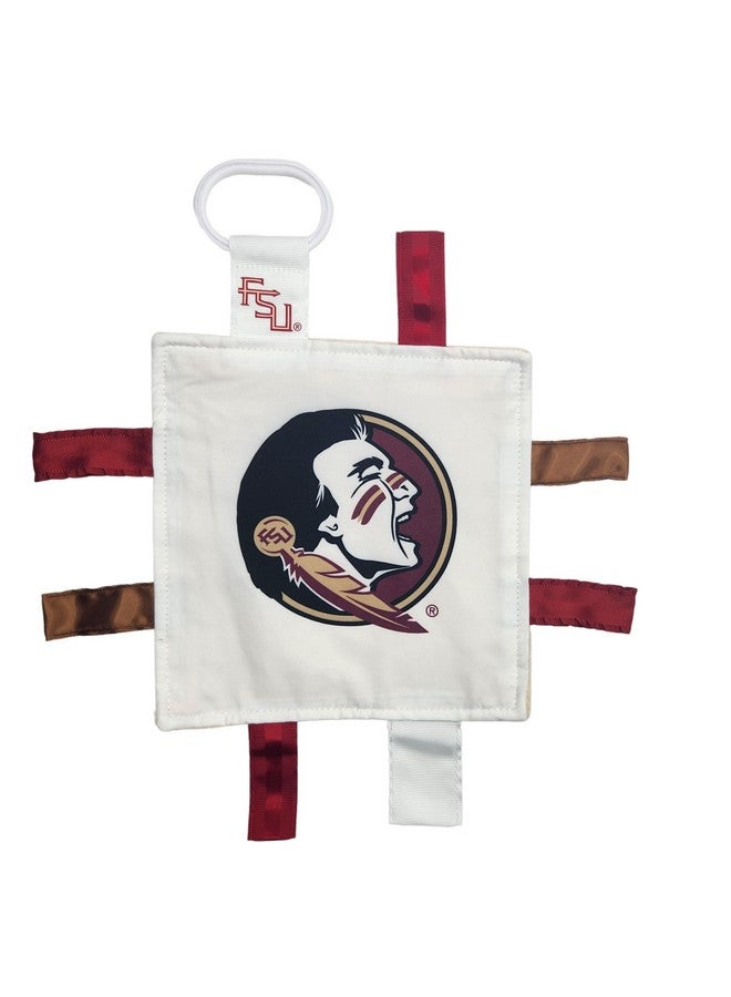 The Learning Lovey Florida State University Baby Tag Toy College Baby Sensory Crinkle Toys Soft & Safe Ideal Baby Stroller Toy Bpa Free Wstroller Clip (8" X 8" Tag Toy) - Image 1