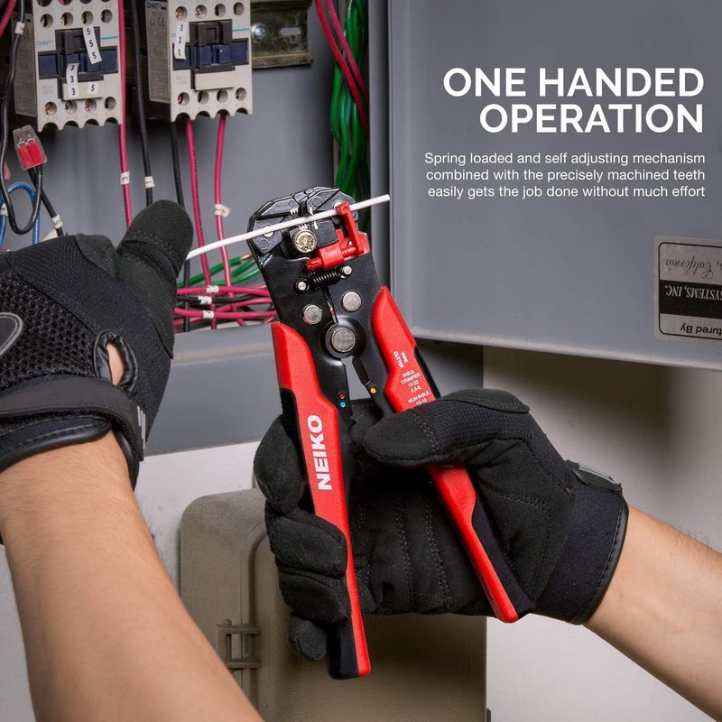 Neiko 01924A 3-in-1 Automatic Wire Stripper, Cutter, and Crimping Tool, Auto Self-Adjusting Pliers that Cut up to 10 AWG - Image 4