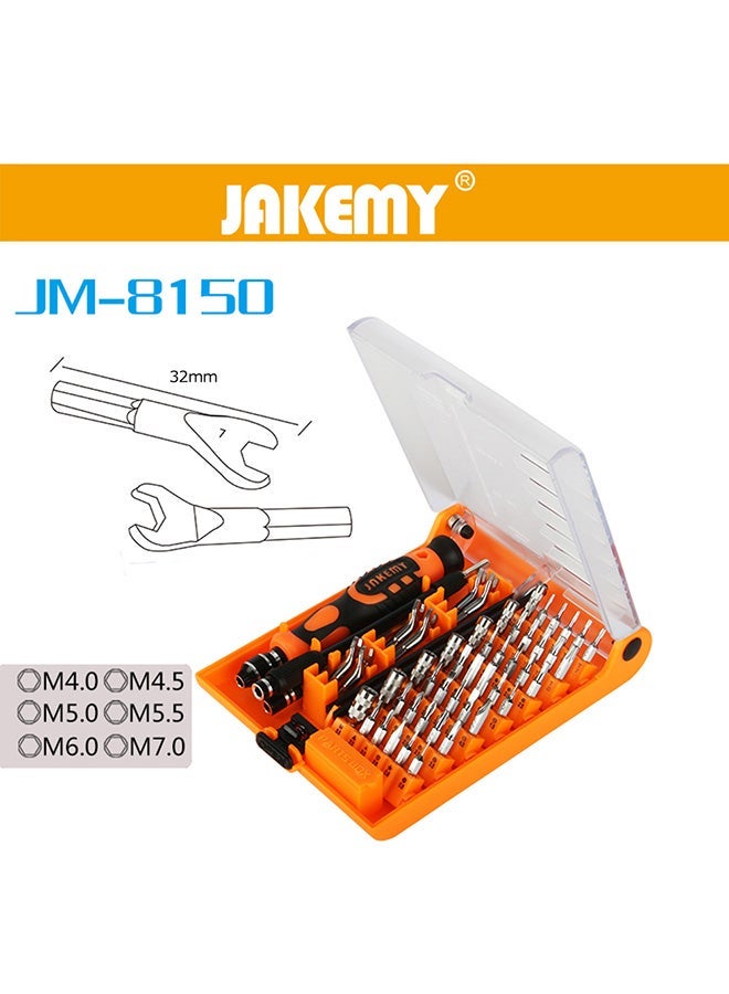 Jakemy Jm-8150 52 In 1 Laptop Screwdriver Set Professional Repair Hand Tools Kit For Mobile Phone Computer Electronic Model Diy Repair Silver - Image 3