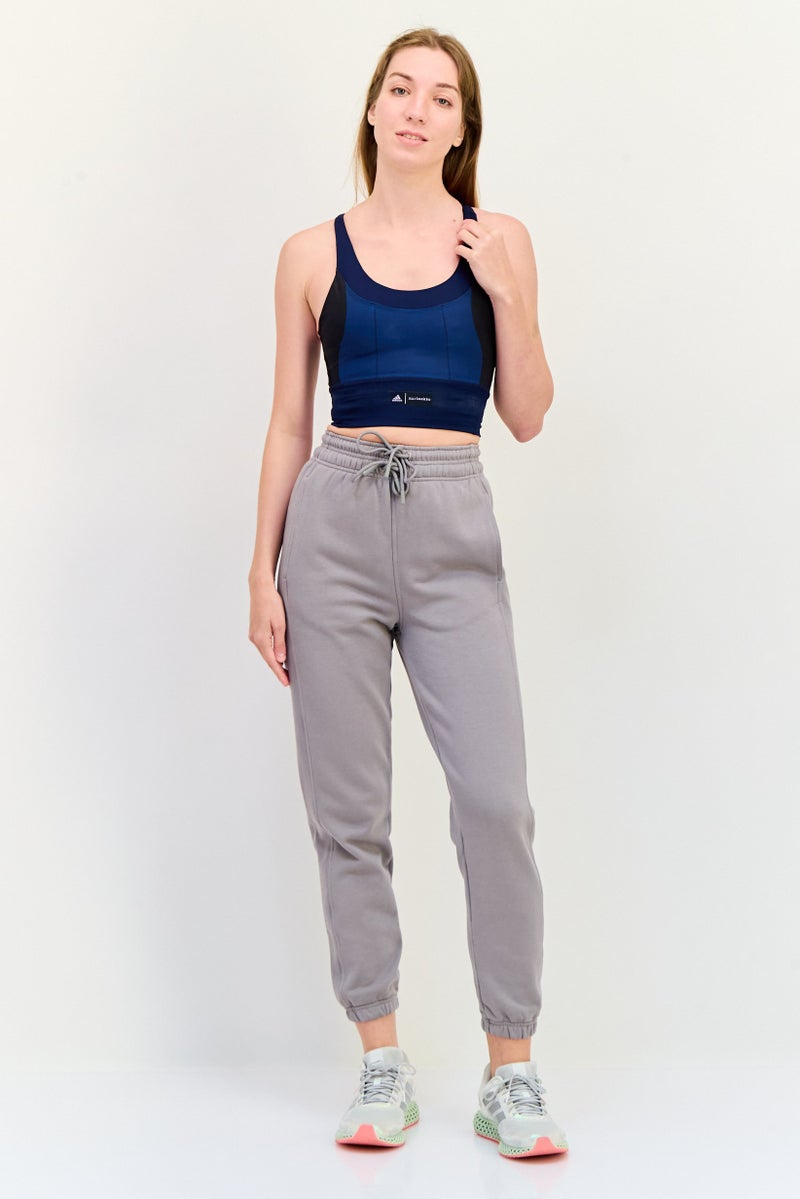 Adidas x Marimekko Women Padded Training Sports Bra, Navy Blue - Image 3