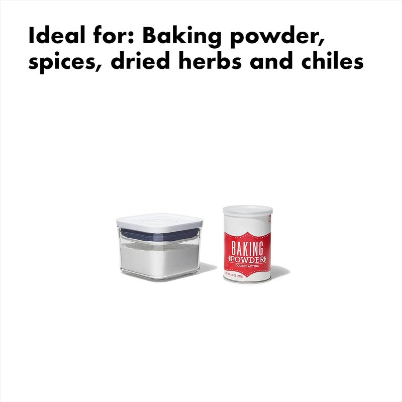 OXO NEW Good Grips POP Container - Airtight Food Storage 0.4 Qt - Square - Dried Herbs 11236700 - Image 2