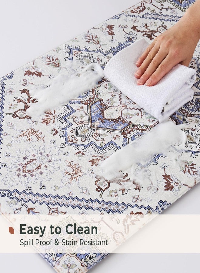 FRESHMINT Anti Fatigue Kitchen Mats Set 2 PCS, Waterproof & Non-Skid Boho Kitchen Rugs, Cushioned Kitchen Floor Mats for Standing Washable Comfort Kitchen Runners for Lanudry, Office, Sink - Image 3